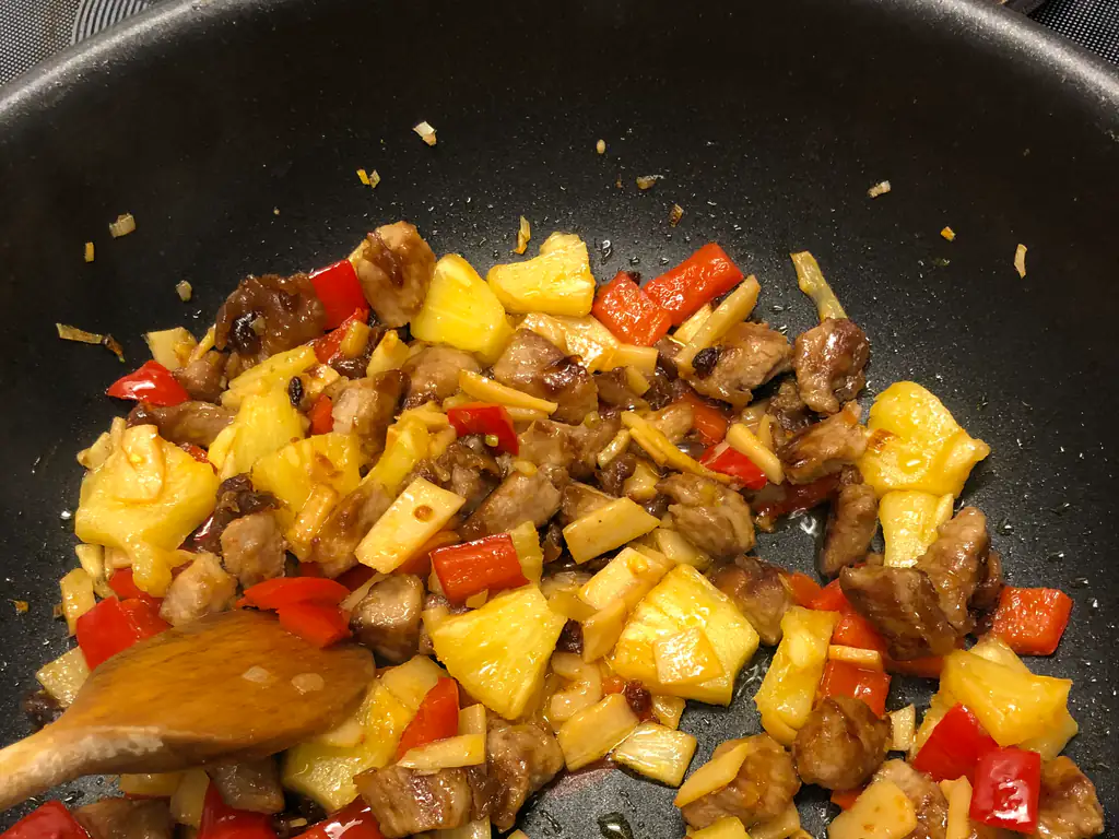porc acidulé au wok