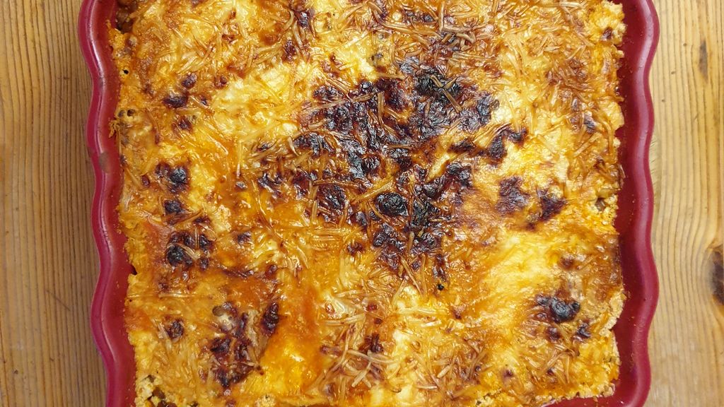 Gratin de lentilles et patates douces