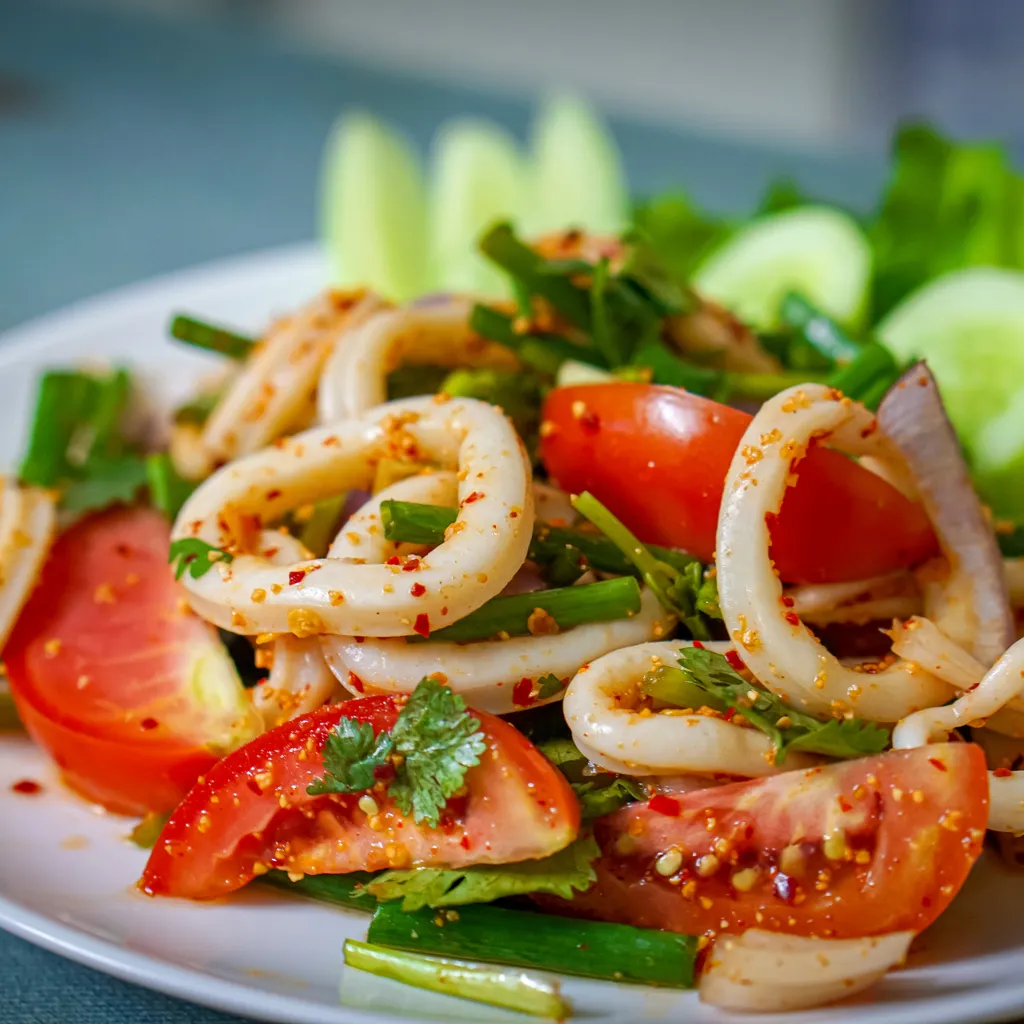 salade de calamars asiatique