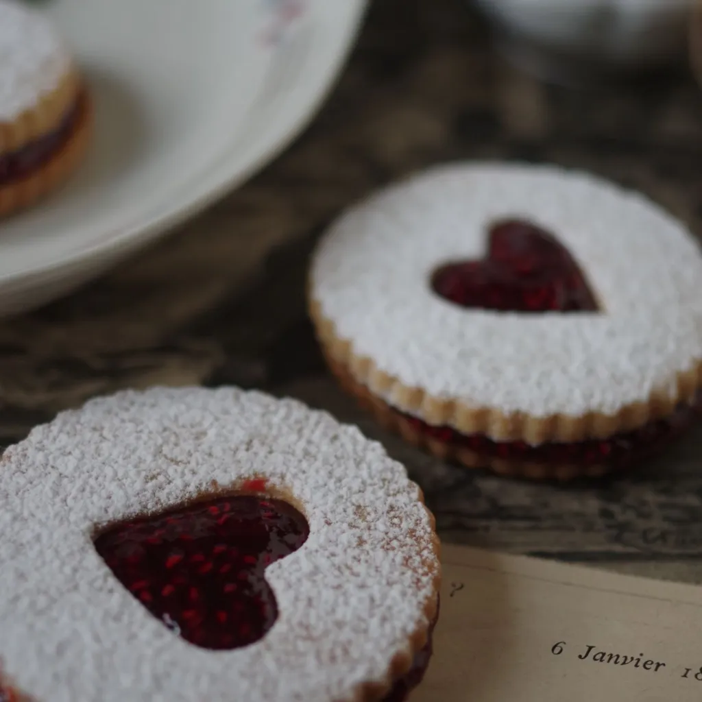 Sablés coeur framboise-image