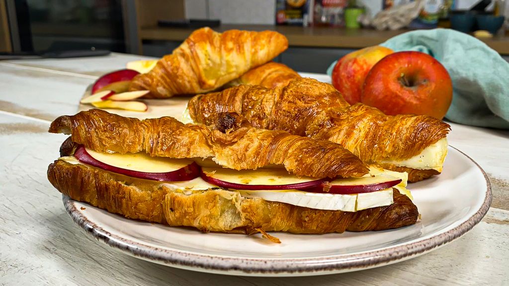 Croissant brie pommes