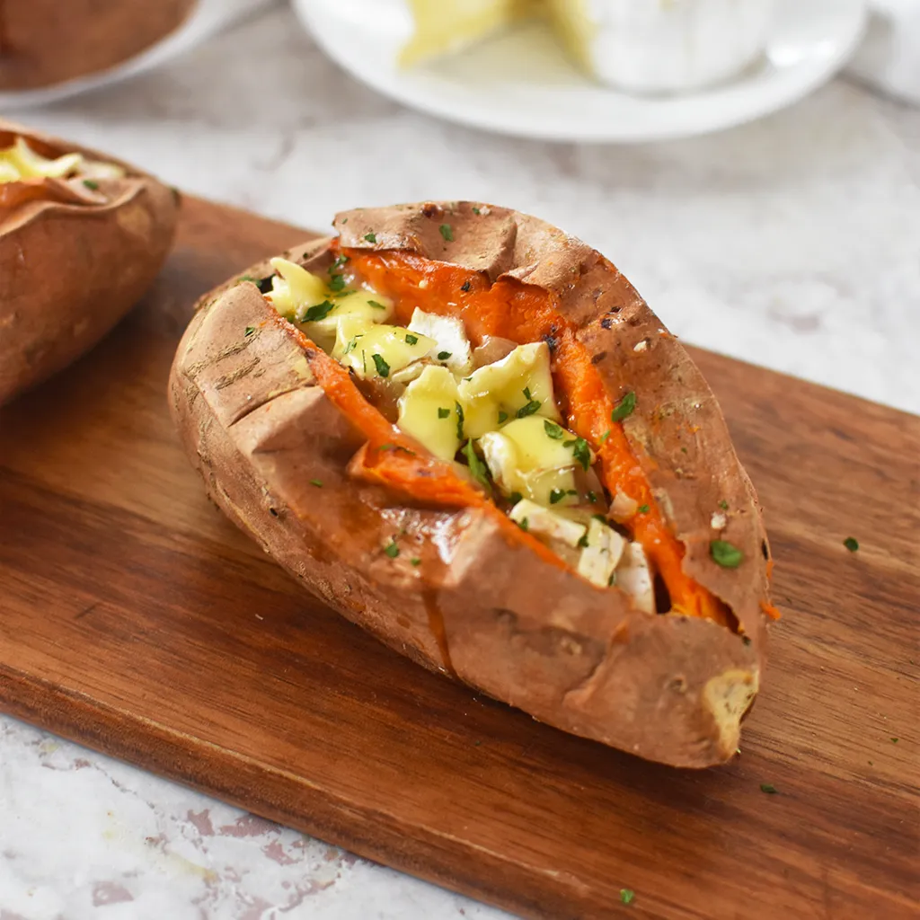 Patates douces farcies au Neufchâtel-image