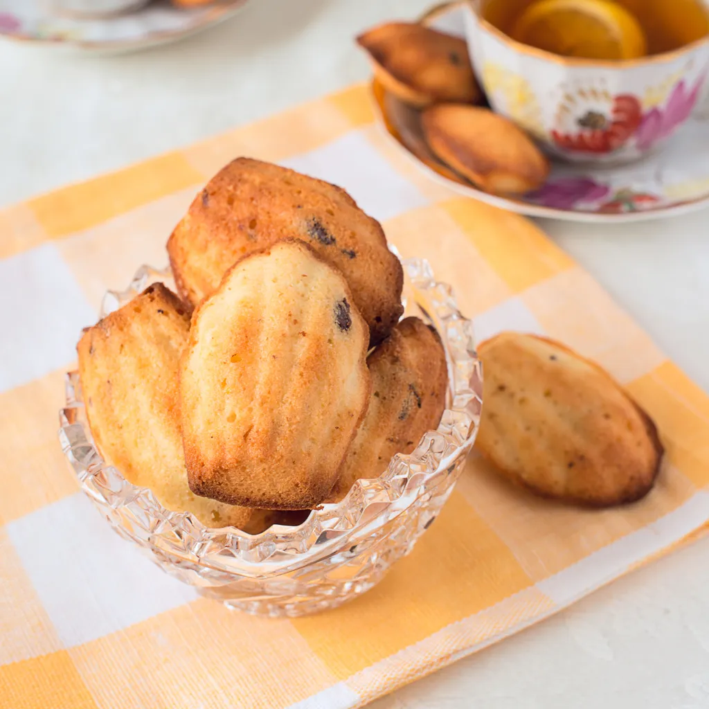 Madeleines au citron enrobées de chocolat - la Recette de Potimarron