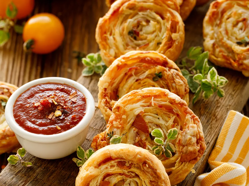 mini pizzas escargots pour l'apéro