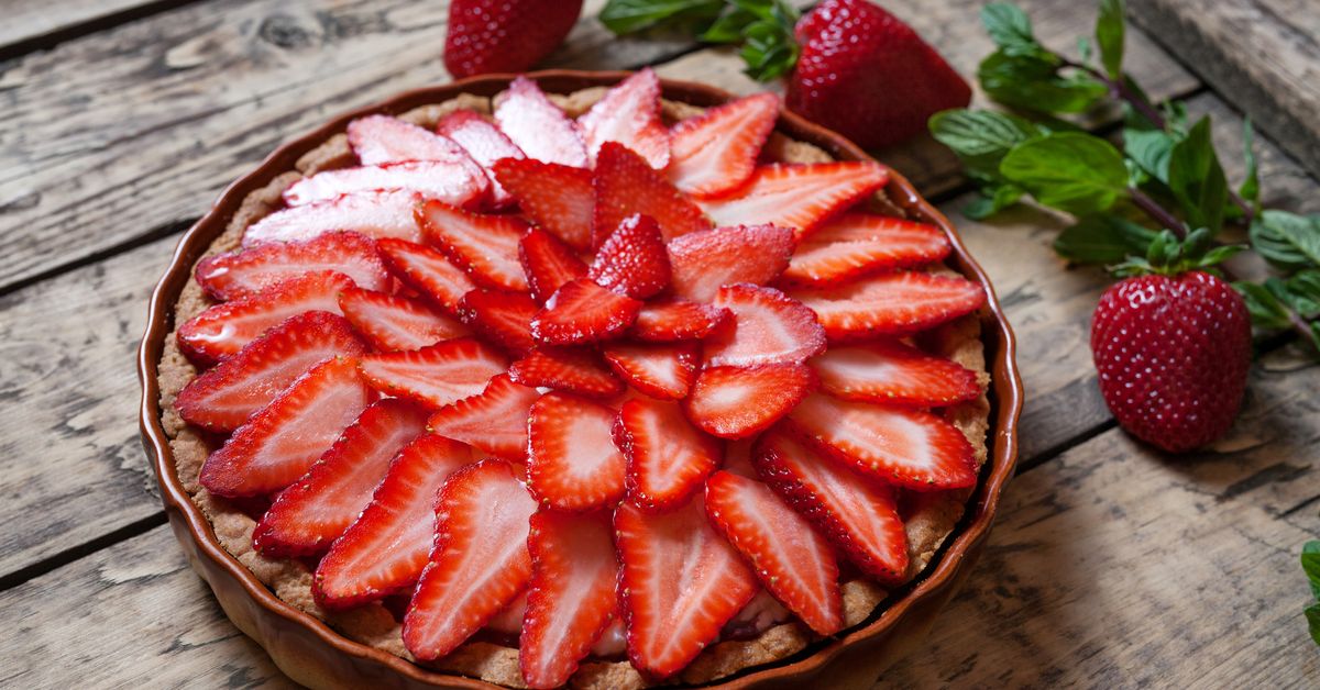 Tarte aux fraises et à la crème d'amandes : recette de Tarte aux