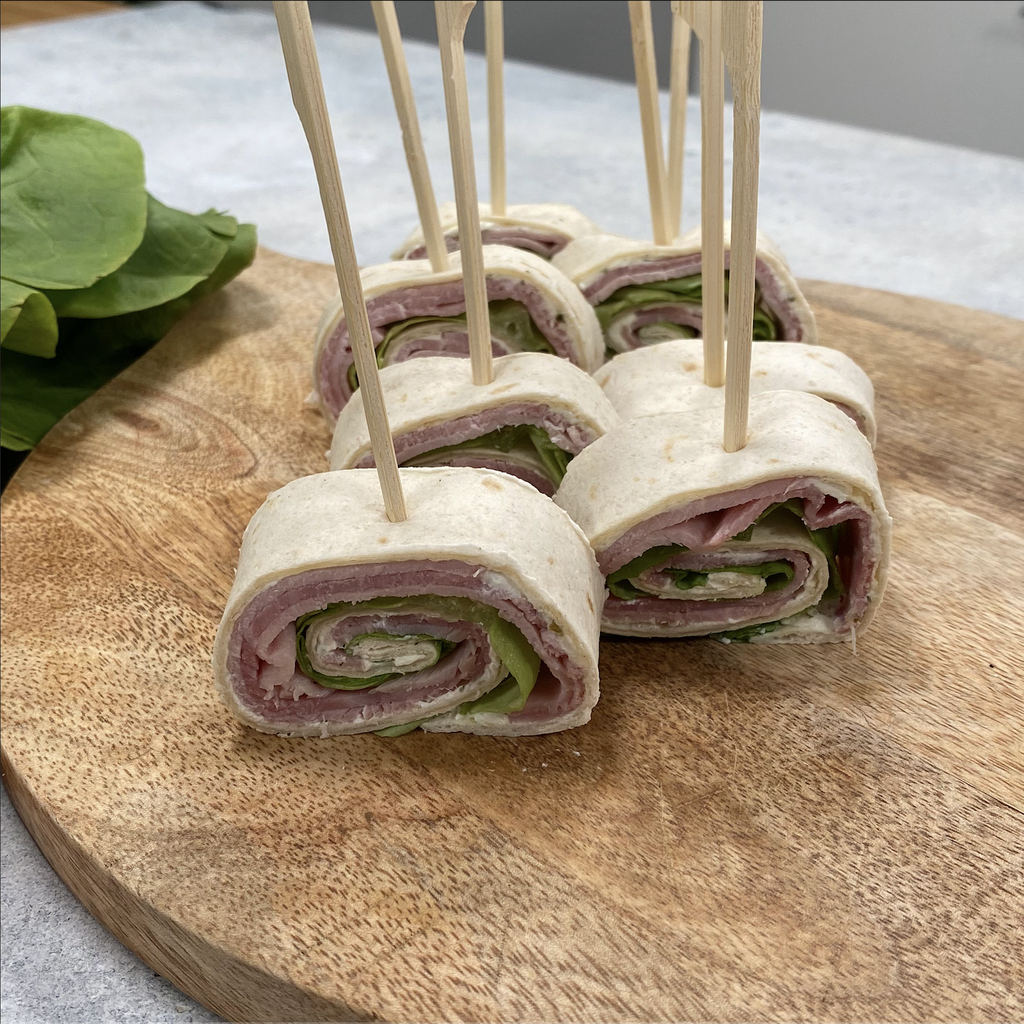 Petits roulés frais pour l'apéritif sans gluten