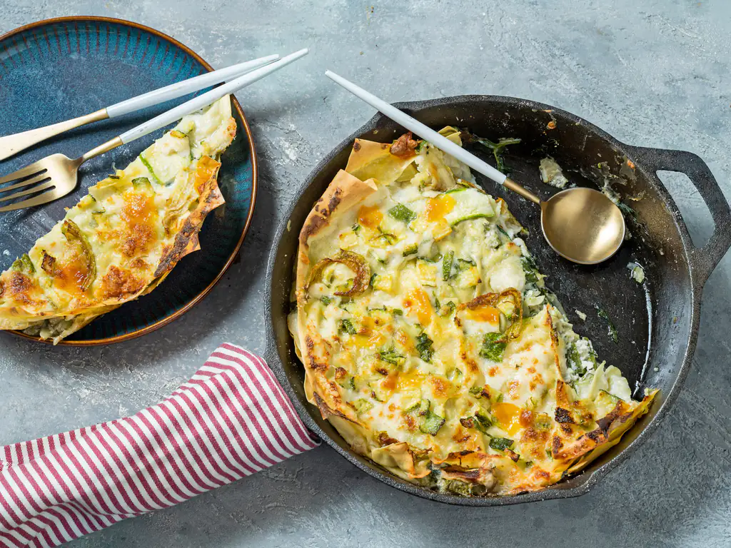 lasagnes à la ricotta et aux épinards