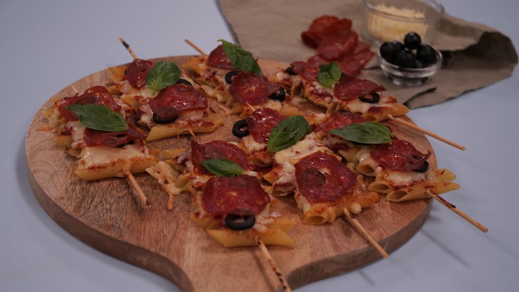 Pasta brochette