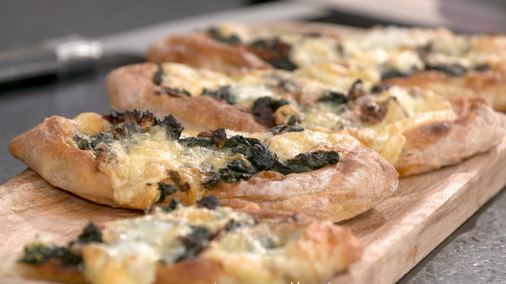 Pide épinards fourme de Montbrison par Laurent Mariotte