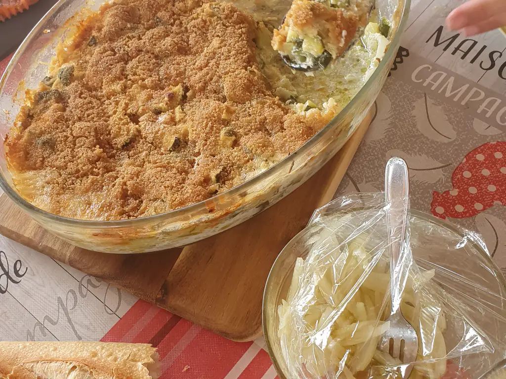 gratin de courgette à la niçoise