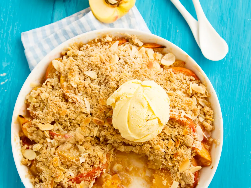 crumble abricots noisettes