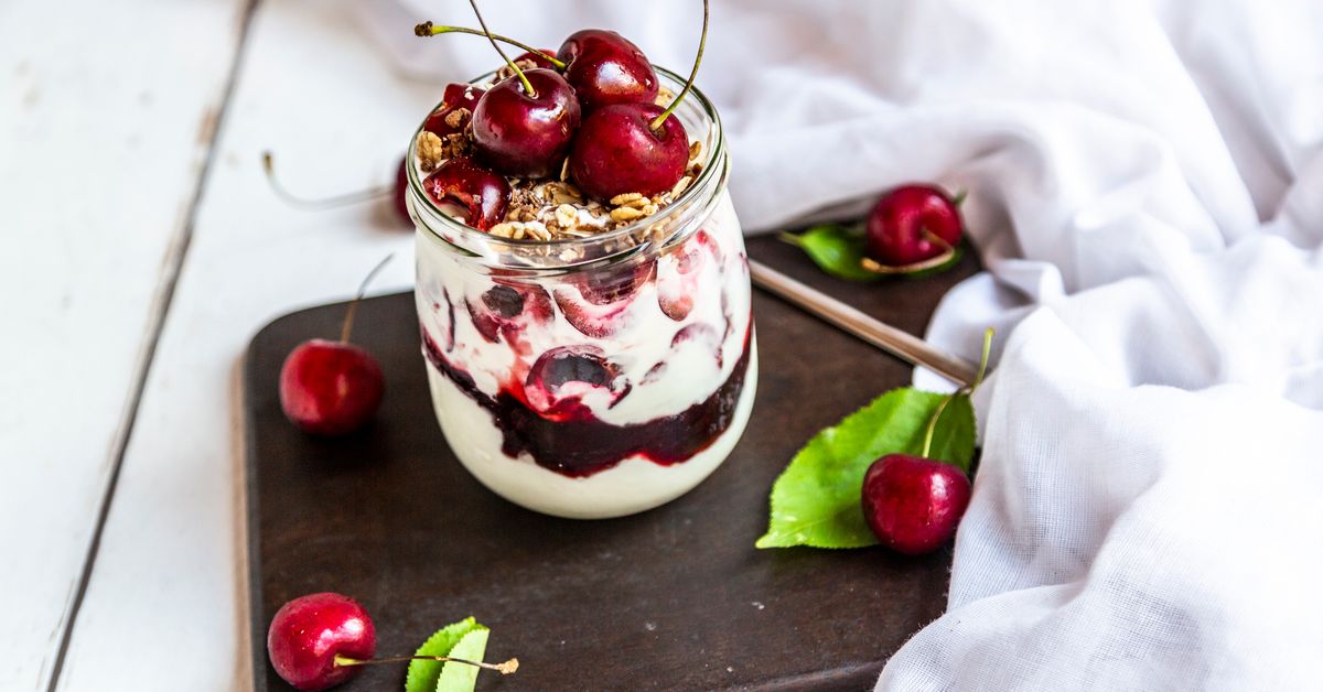 Verrines De Fromage Blanc Et Cerises Recette De Verrines De Fromage Blanc Et Cerises 