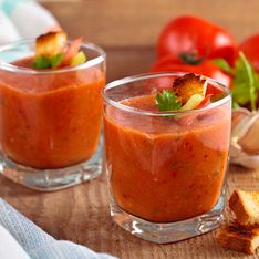 Soupe froide courgette et tomate