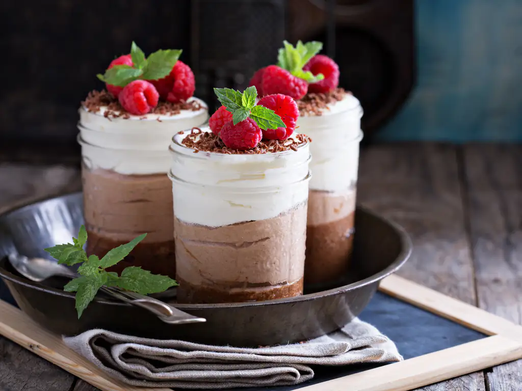 verres des amoureux ( tiramisu nutella et framboise )