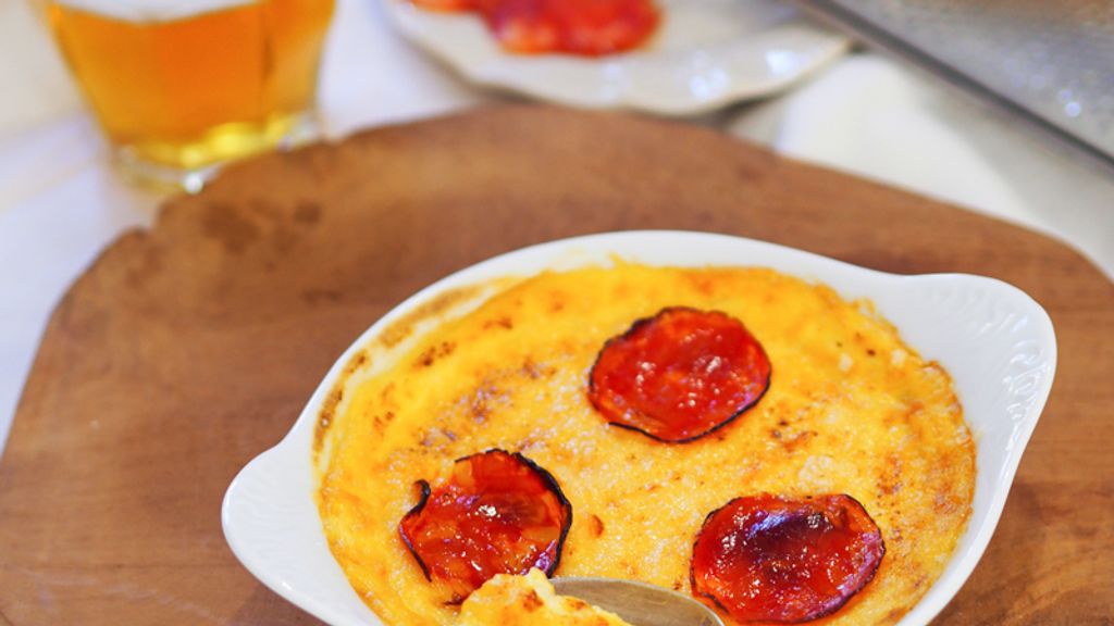 Frittata munster et bière des P'tits grains de Lisette