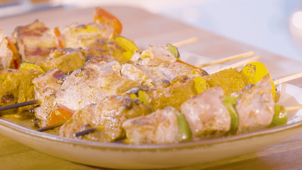 Mix grill de brochettes par Laurent Mariotte