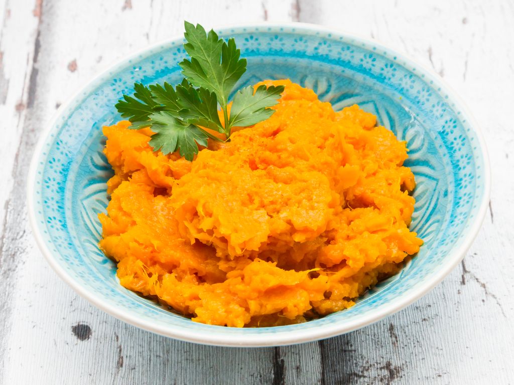 Purée corail de potimarron : Recette de Purée corail de potimarron