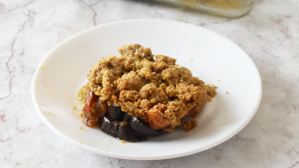 Crumble d'aubergines