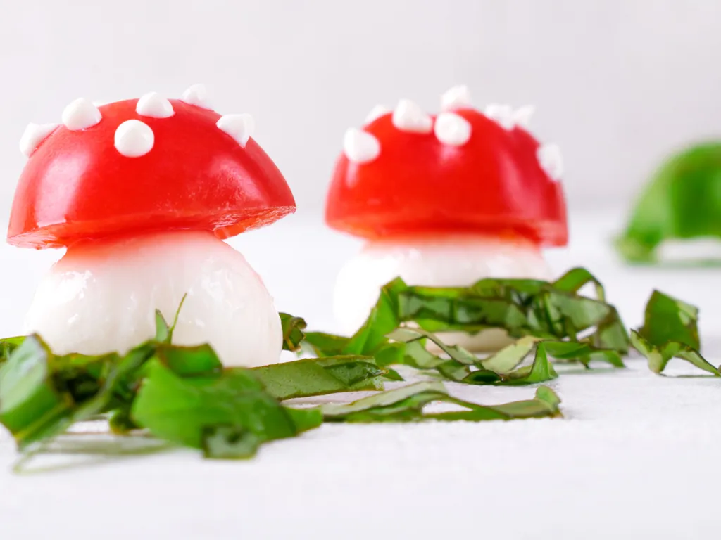 Les champignons rigolos d'Halloween : Recette de Les champignons