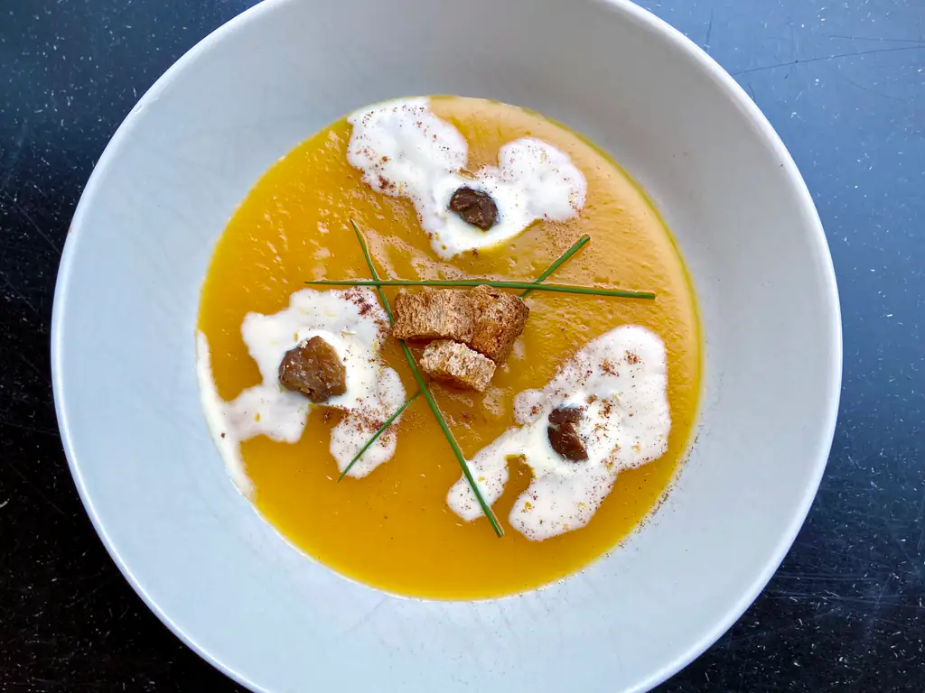 velouté de potimarron halloween
