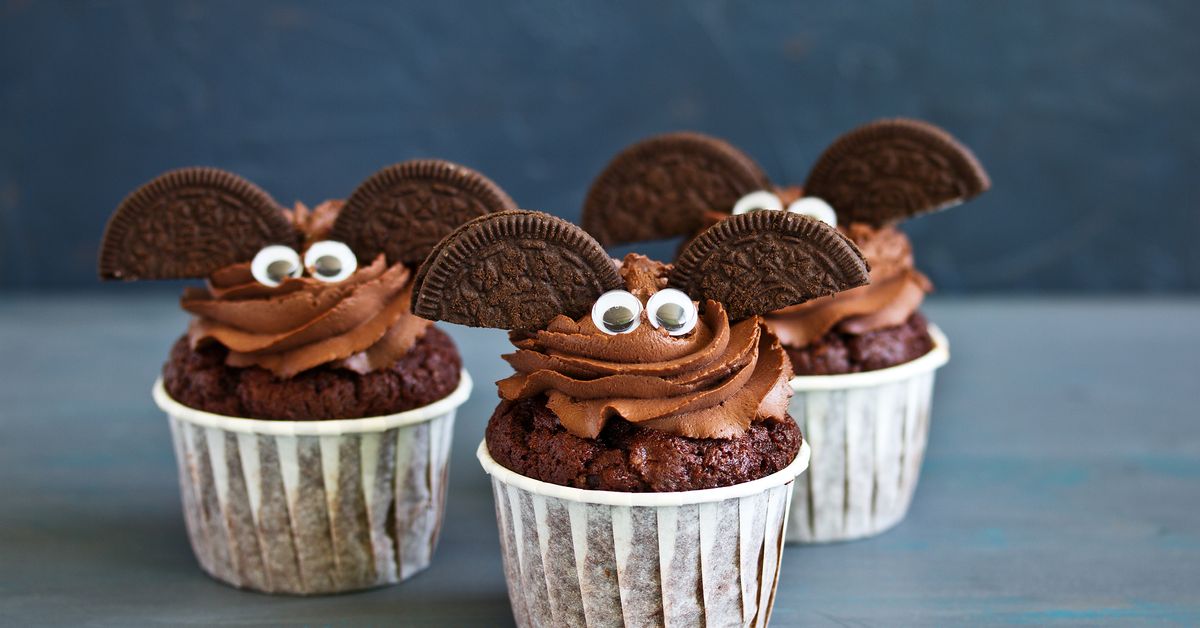 Muffin Halloween chauvesouris au chocolat recette de Muffin