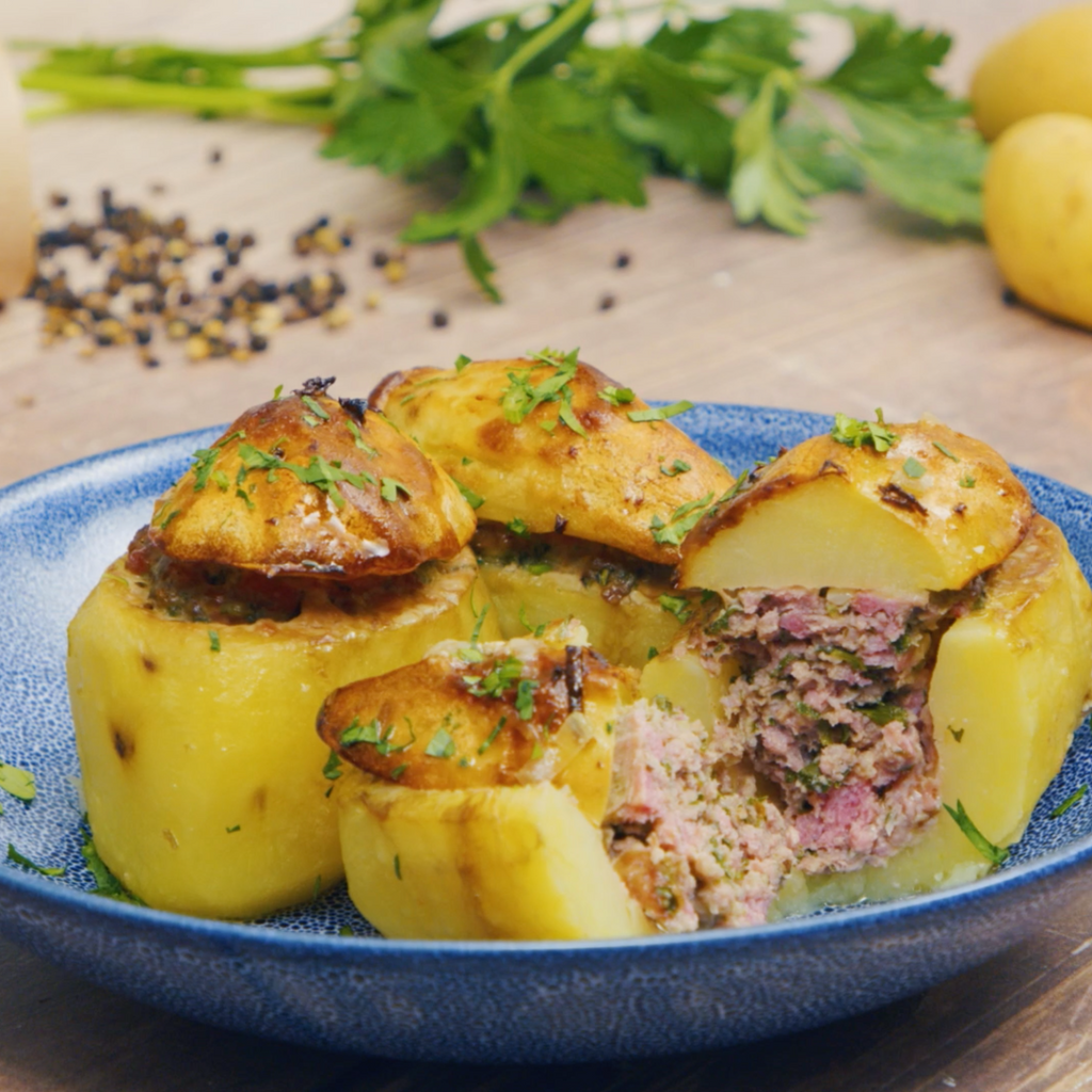 Recette Pomme De Terre Farcie Viande Hachée Cookeo Pommes de terre farcies : recette de Pommes de terre farcies