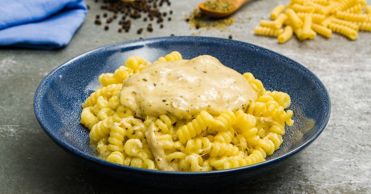 Pâtes en sauce aux 4 fromages recette de Pâtes en sauce aux 4 fromages