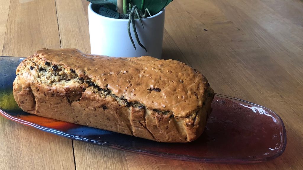Gateau yaourt alléger en sucre praliné pépite de chocolat