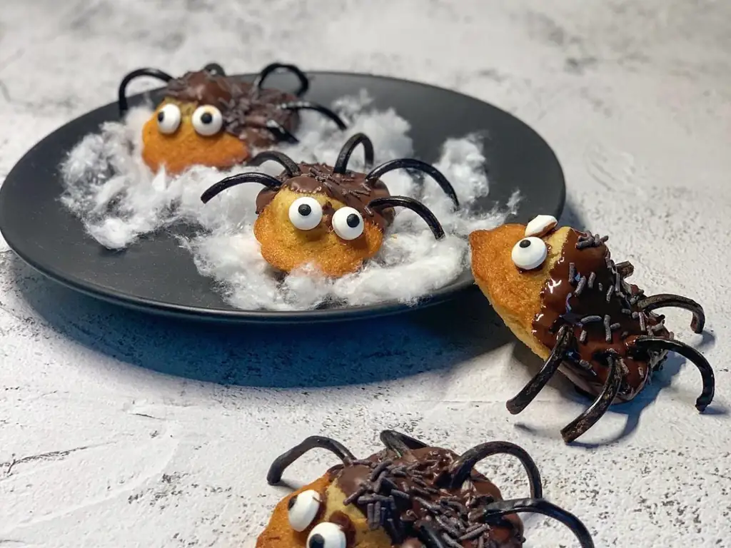 les madeleines araignées d’halloween