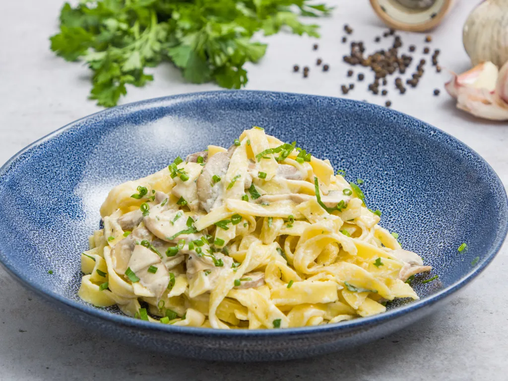 tagliatelles aux champignons
