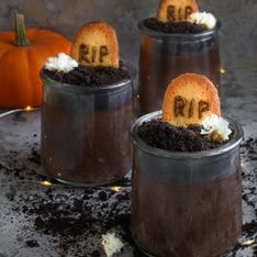 Mousse au chocolat Halloween d'Estelle