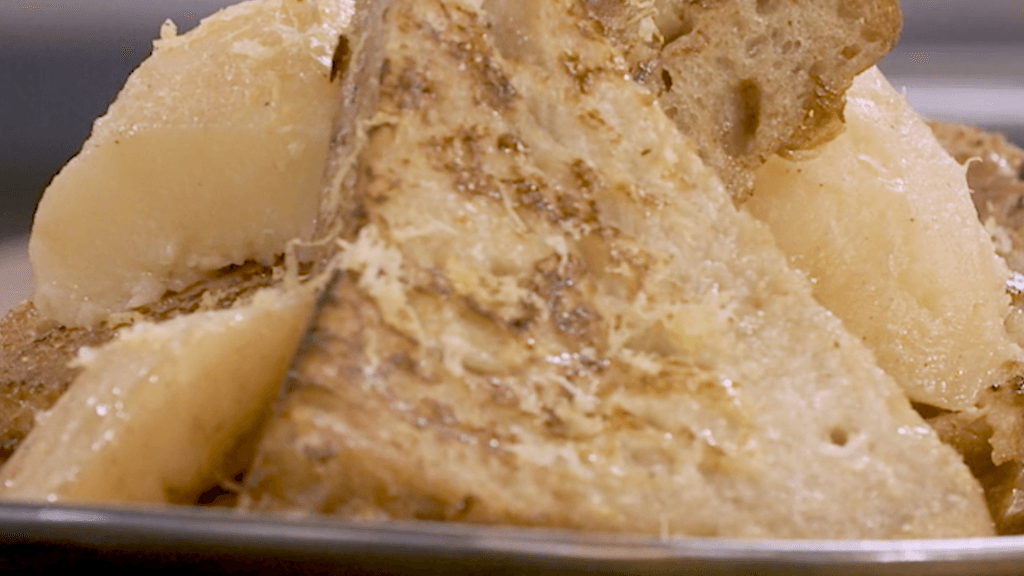 Pain perdu aux coings par Laurent Mariotte