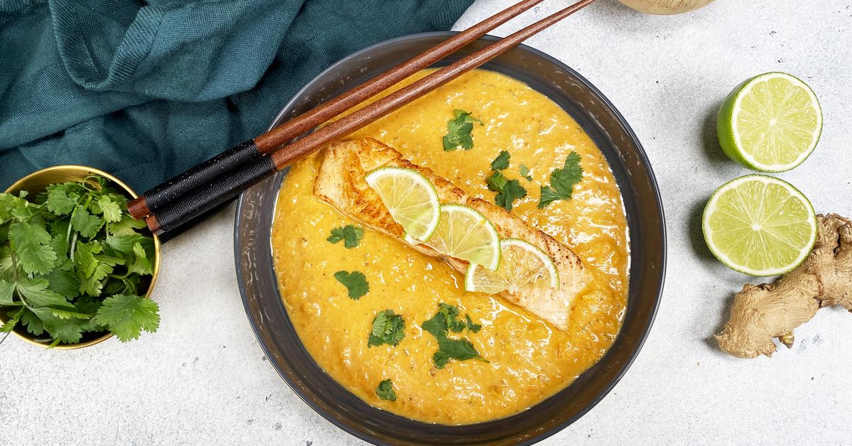 Saumon au lait de coco recette de Saumon au lait de coco