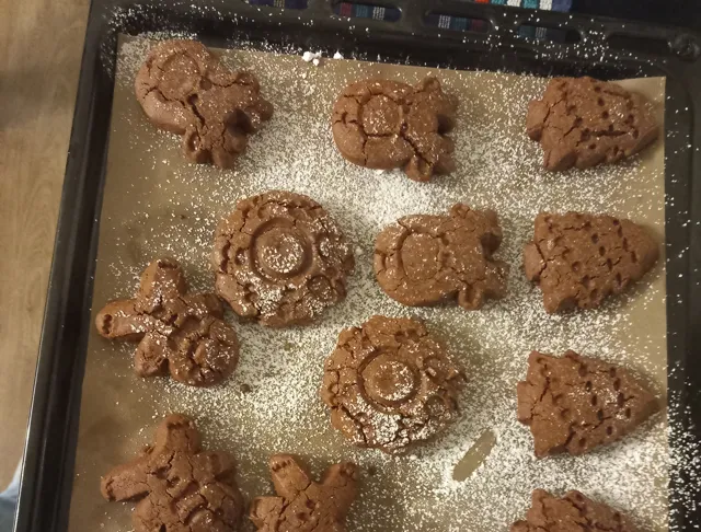 Les biscuits de noël moelleux aux chocolats