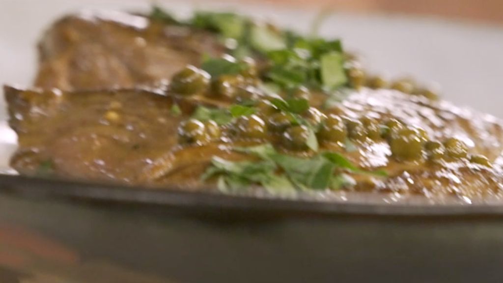 Onglet de boeuf au poivre vert
