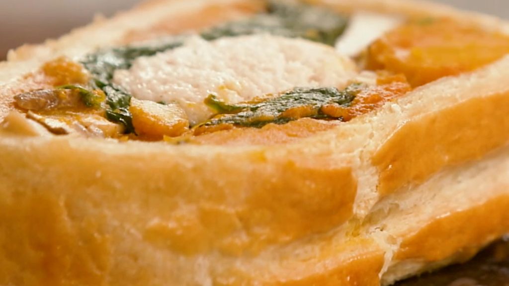 Feuilletée boudin blanc et courge par Laurent Mariotte