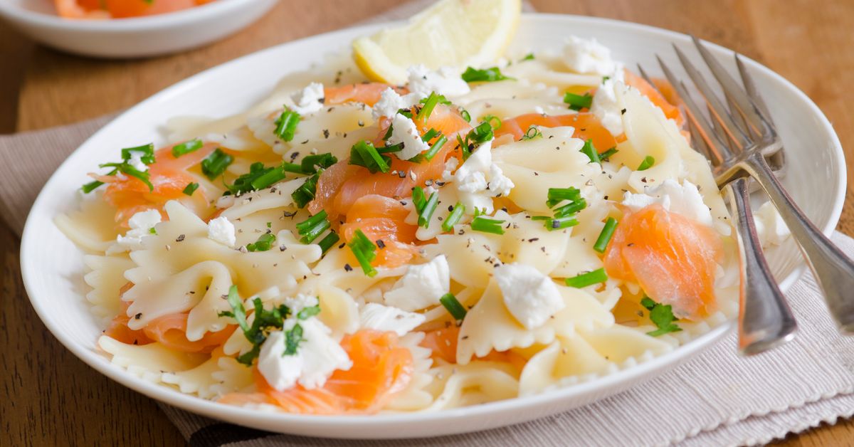 Pâtes au saumon fumé à la vince recette de Pâtes au saumon fumé à la