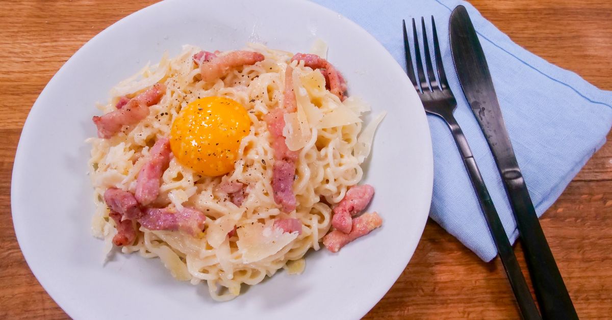 Nouilles façon carbonara recette de Nouilles façon carbonara