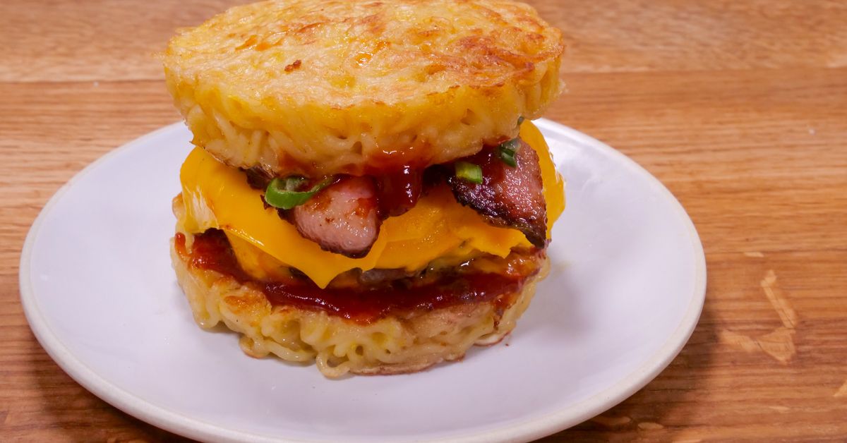 Noodles Burger rapide et facile recette de Noodles Burger rapide et