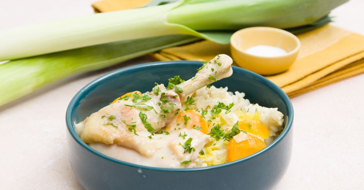 La poule au riz de la mère Michèle : recette de La poule au riz de la
