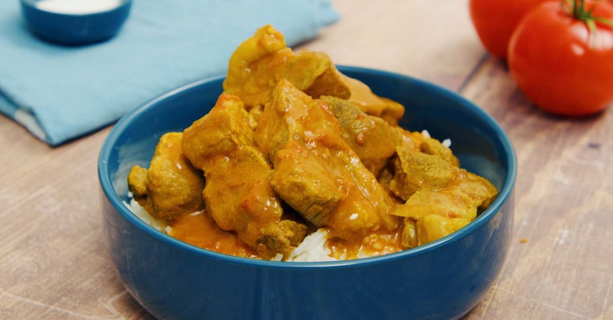 Sauté De Porc Au Curry Lait De Coco Tomate