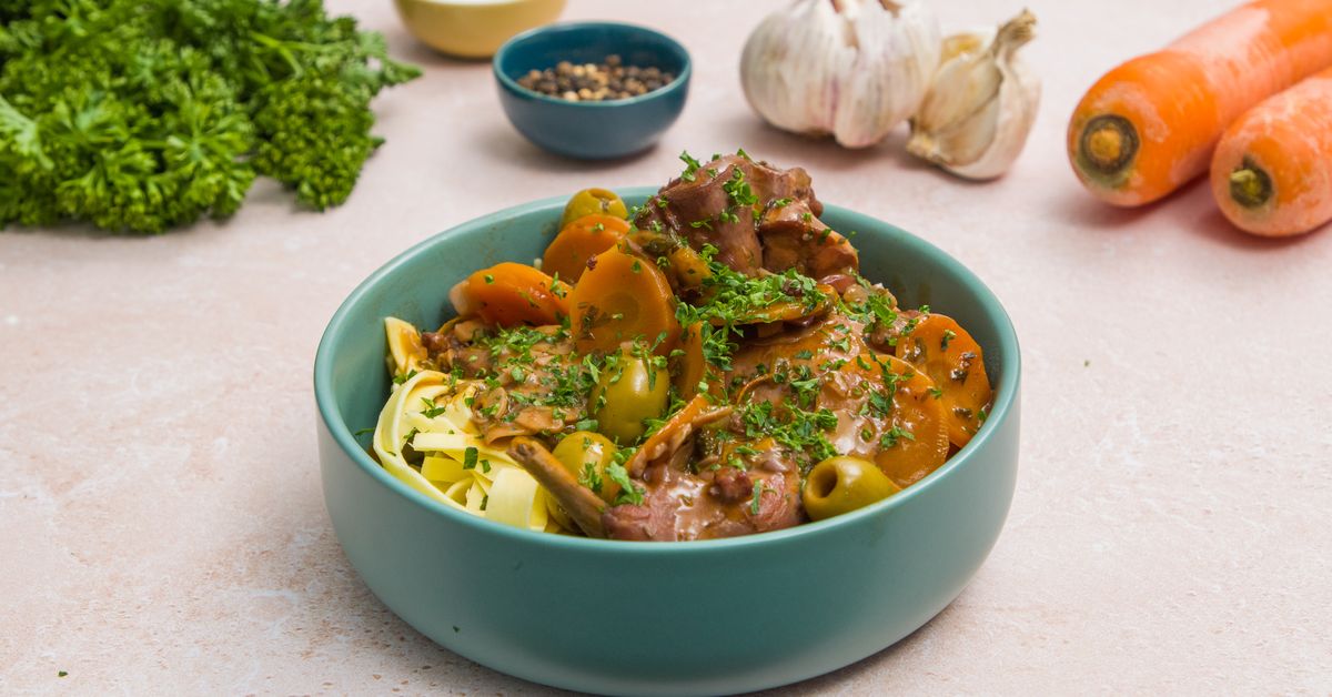 Lapin sauce chasseur recette de Lapin sauce chasseur