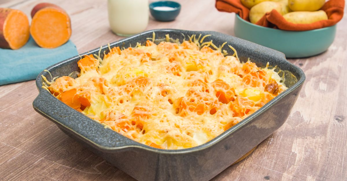 Gratin De Patates Douces Et Pommes De Terre : Recette De Gratin De ...