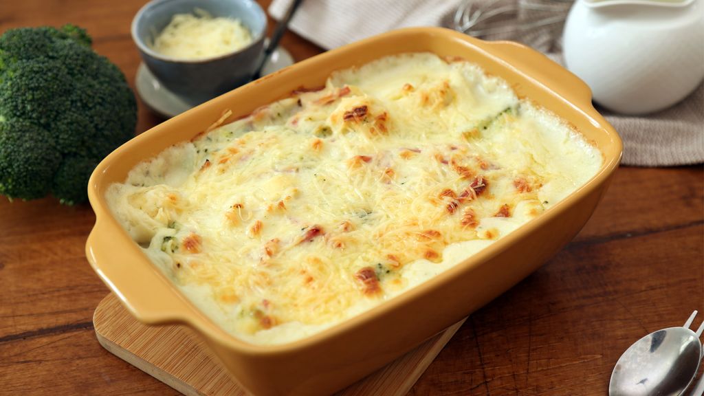 Gratin de chou-fleur & brocoli au comté - Yuka