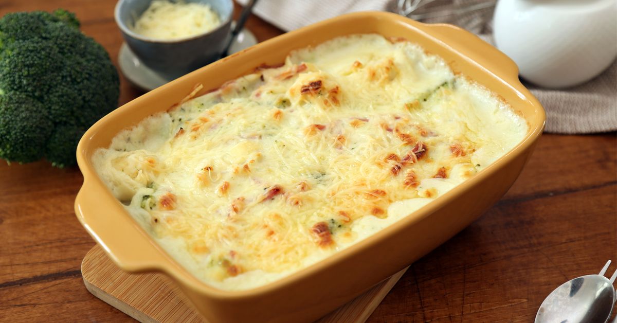 Gratin de choux fleur et de brocoli : recette de Gratin de choux fleur