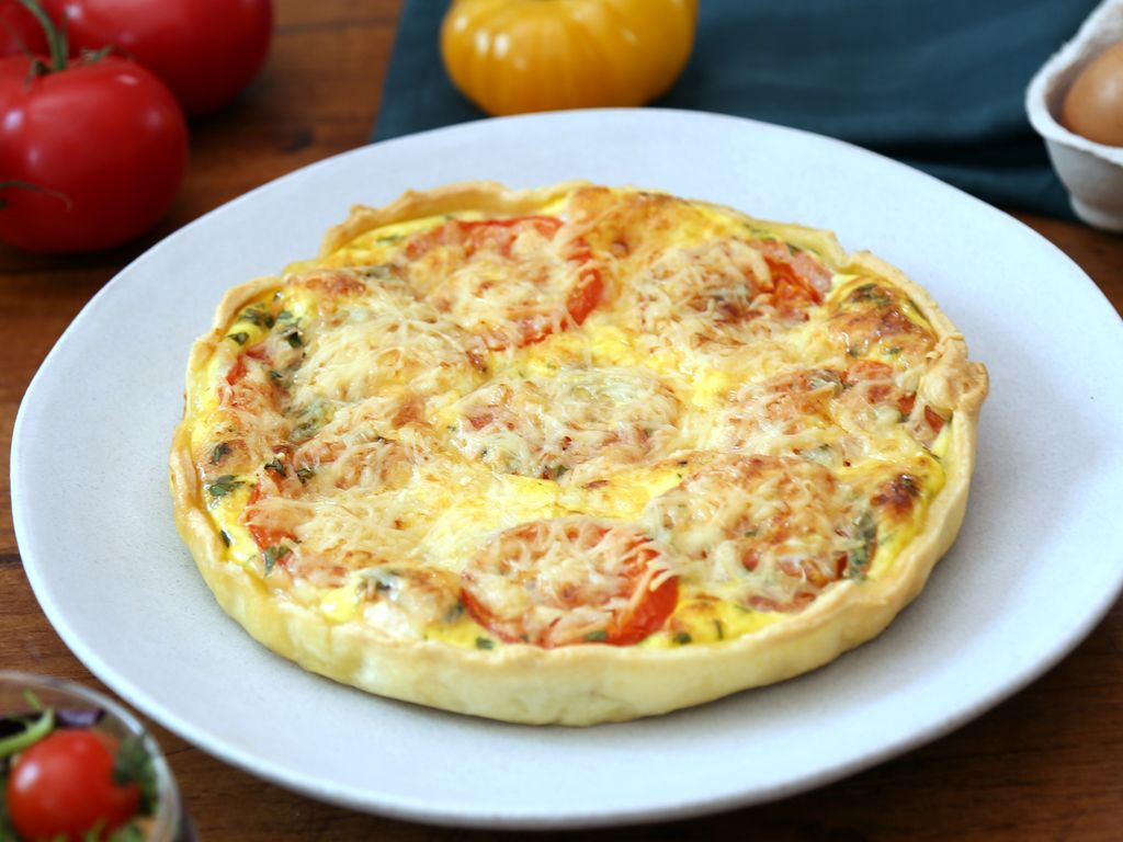 Quiche Tomate, Jambon, Chèvre : Recette De Quiche Tomate, Jambon, Chèvre