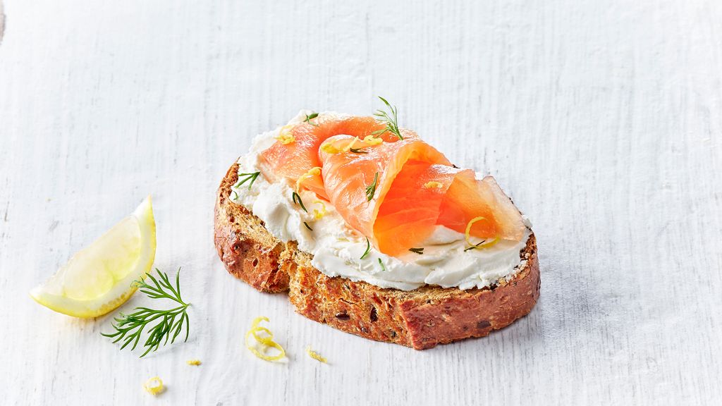 Tartine fraîcheur labné et saumon fumé