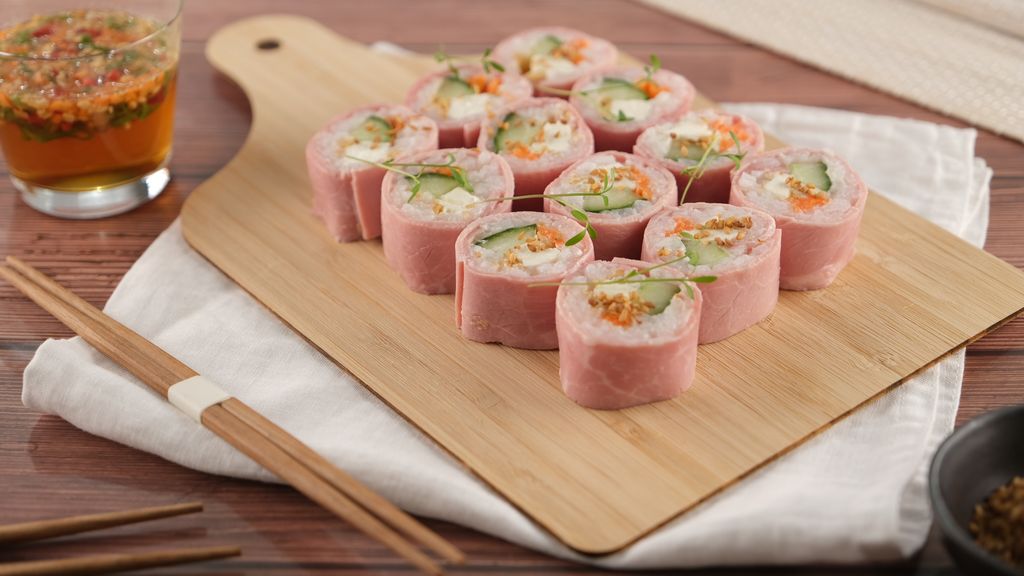 Maki de Jambon, Concombre et Fromage frais