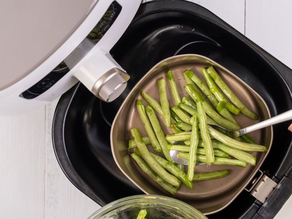 Haricots verts surgelés au Airfryer : Recette de Haricots verts ...