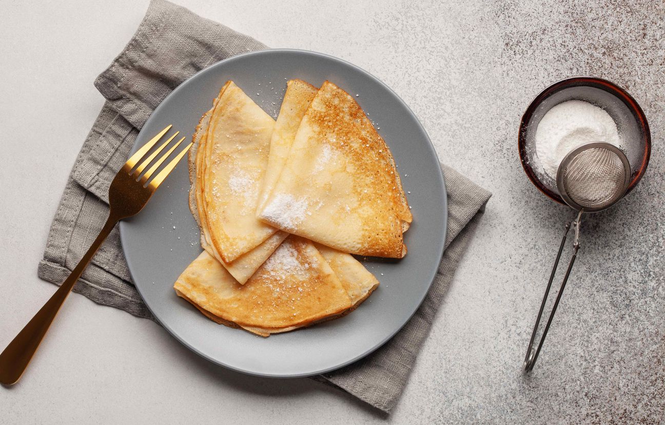 Crêpes à la règle de 3 : Recette de Crêpes à la règle de 3